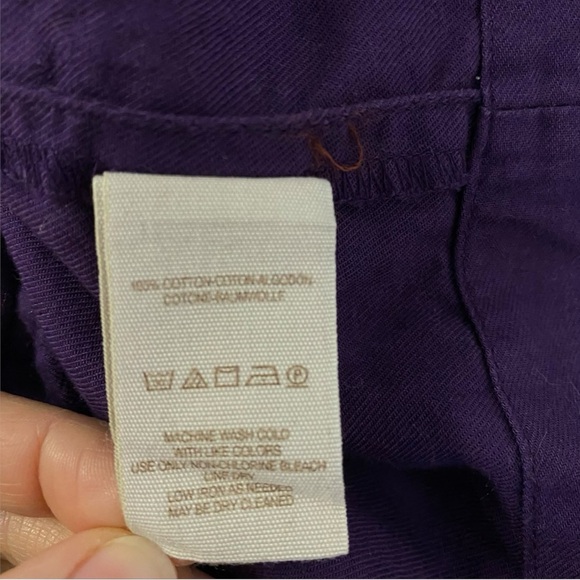 FREE PEOPLE FLEUR DU JOUR OFF-THE-SHOULDER EMBROIDERY DRESS PURPLE Sz L - Picture 9 of 13